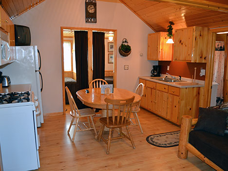 You'll find clean and comfortable cabins with all the amenities at Little Winnie Resort.
