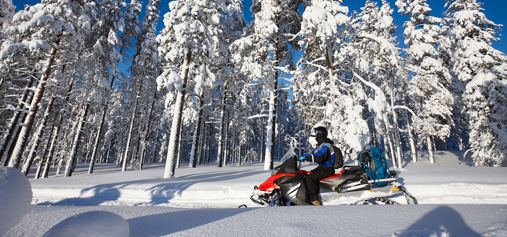 Minnesota snowmobiling trails wind throughout the state including within mo...